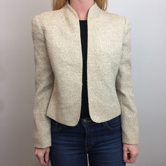 Valentino Jackets & Blazers - Vintage Valentino Miss V Beige Structured Jacket